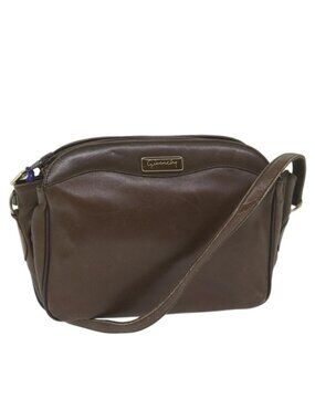 Authentic GIVENCHY Shoulder Bag Leather Brown